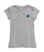 Tulane Green Wave Hand Sketched Vive La Fete Impressions Artwork Grey Girls Cotton Short Sleeve Tee
