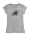 Tulane Green Wave Girl´s Fitted Cotton T-shirt Grey