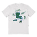 Tulane Green Wave Hand Sketched Vive La Fete Impressions Icones Kids White T-shirt