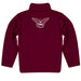 Texas Womans University Pioneers Vive La Fete Game Day Solid Maroon Quarter Zip Pullover Sleeves - Vive La Fête - Online Apparel Store