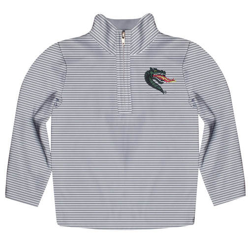 Alabama at Birmingham Blazers Embroidered Gray Stripes Quarter Zip Pullover