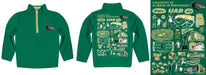 Alabama at Birmingham Blazers Hand Sketched Vive La Fete Impressions Artwork Green Boys Quarter Zip Pullover V1 - Vive La Fête - Online Apparel Store