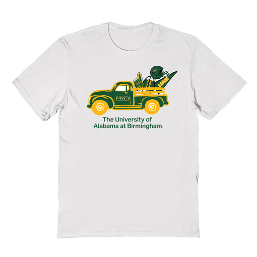 UAB Blazers Hand Sketched Vive La Fete Impressions Truck Kids White Cotton T-shirt