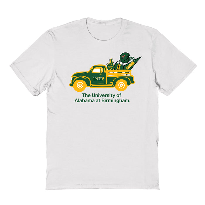 UAB Blazers Hand Sketched Vive La Fete Impressions Truck Kids White Cotton T-shirt