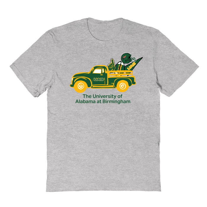 UAB Blazers Hand Sketched Vive La Fete Impressions Truck Kids Grey Cotton T-shirt