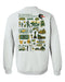 Alabama at Birmingham Blazers Hand Sketched Artwork Green Crewneck Sweatshirt for Women - Vive La Fête - Online Apparel Store