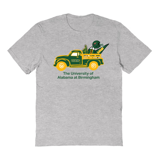 UAB Blazers Hand Sketched Vive La Fete Impressions Truck Grey T-shirt for Women