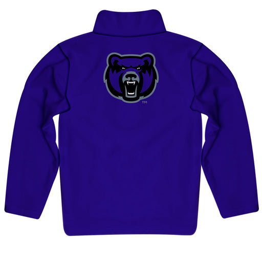 University of Central Arkansas Bears UCA Vive La Fete Game Day Solid Purple Quarter Zip Pullover Sleeves - Vive La Fête - Online Apparel Store