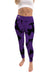 University of Central Arkansas Bears UCA Vive La Fete Paint Brush Logo on Waist Women Purple Yoga Leggings