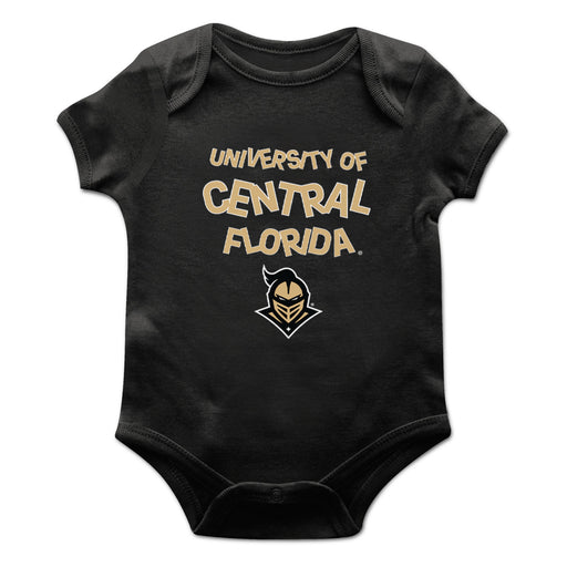 UCF Knights Vive La Fete Infant Game Day Black Short Sleeve Bodysuit