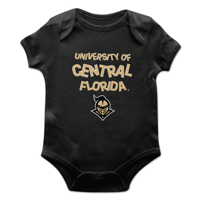 UCF Knights Vive La Fete Infant Game Day Black Short Sleeve Bodysuit