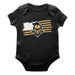 UCF Knights Vive La Fete Infant Game Day Black Short Sleeve Bodysuit