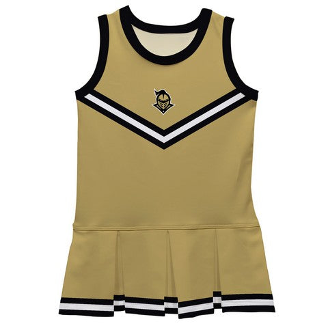 UCF Knights Vive La Fete Game Day Gold Sleeveless Cheerleader Dress