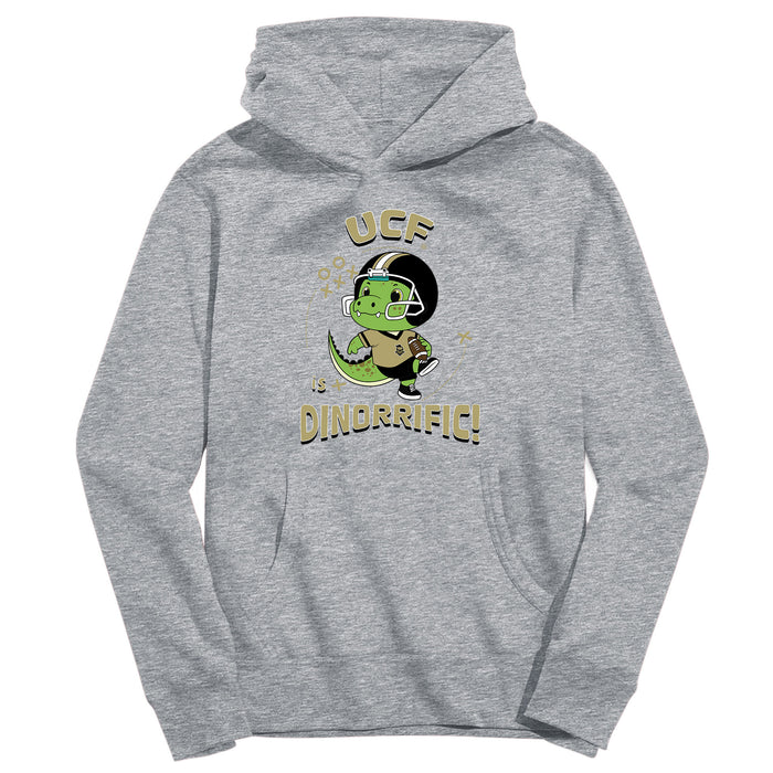 UCF Knights Dinorrific Heather Grey Cotton Youth Hoodie