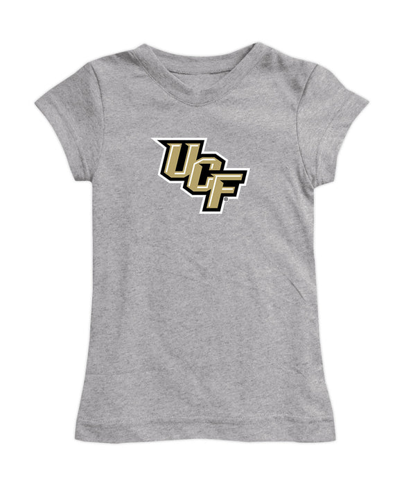 UCF Knights Girl´s Fitted Cotton T-shirt Grey