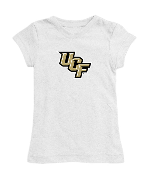UCF Knights Girl´s Fitted Cotton T-shirt White