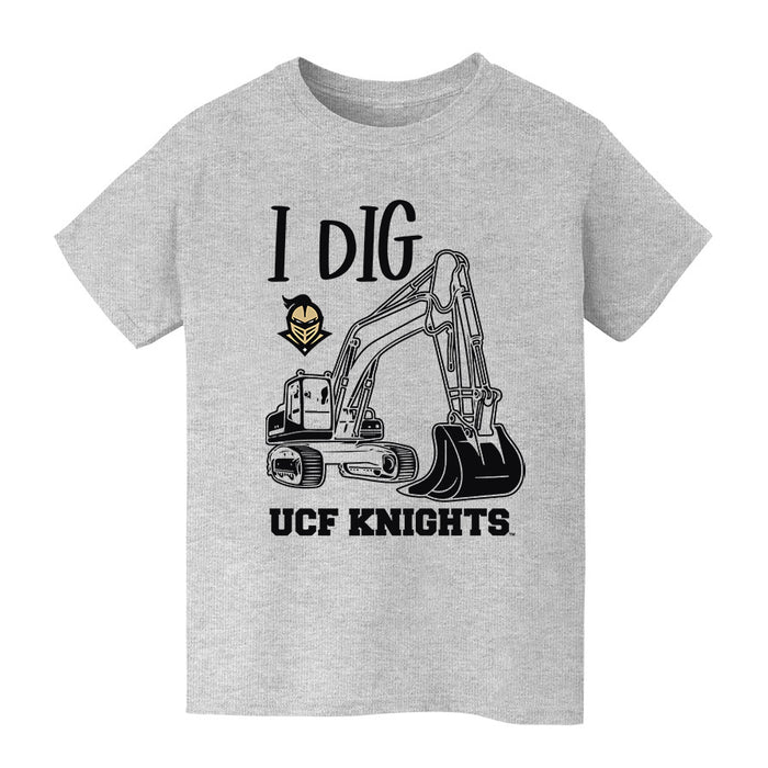 UCF Knights Vive La Fete Excavator Heather Grey Cotton Short Sleeve Tee