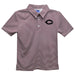 University of Chicago Maroons Embroidered Maroon Stripes Short Sleeve Polo Box Shirt