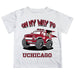 University of Chicago Maroons Vive La Fete Monster Truck Boys Game Day White Short Sleeve Tee