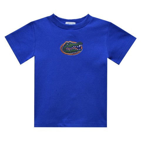Florida Embroidered Royal Knit Short Sleeve Boys Tee Shirt
