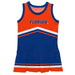 Florida Gators Vive La Fete Game Day Royal and Orange Sleeveless Cheerleader Dress