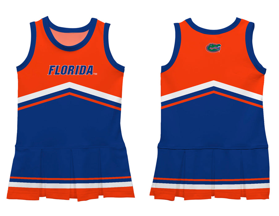 Florida Gators Vive La Fete Game Day Royal and Orange Sleeveless Cheerleader Dress - Vive La Fête - Online Apparel Store