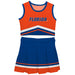 Florida Gators Vive La Fete Game Day Royal and Orange Sleeveless Chearleader Set
