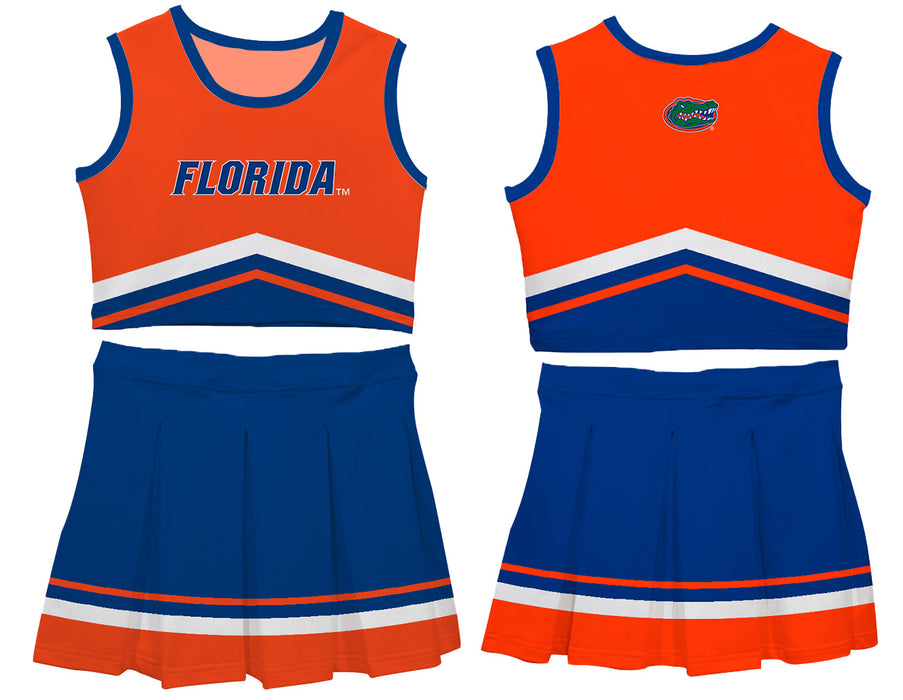 Florida Gators Vive La Fete Game Day Royal and Orange Sleeveless Chearleader Set - Vive La Fête - Online Apparel Store