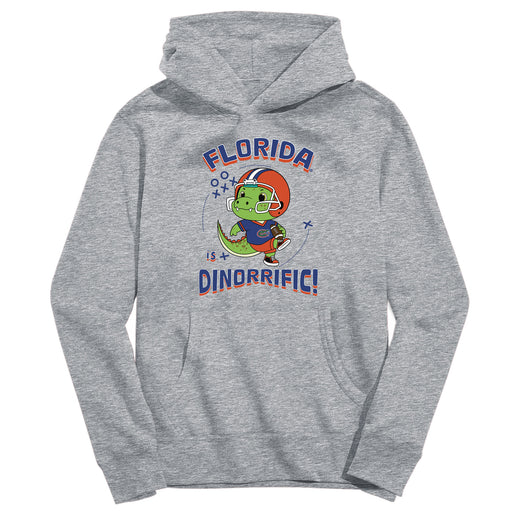 Florida Gators Dinorrific Heather Grey Cotton Youth Hoodie