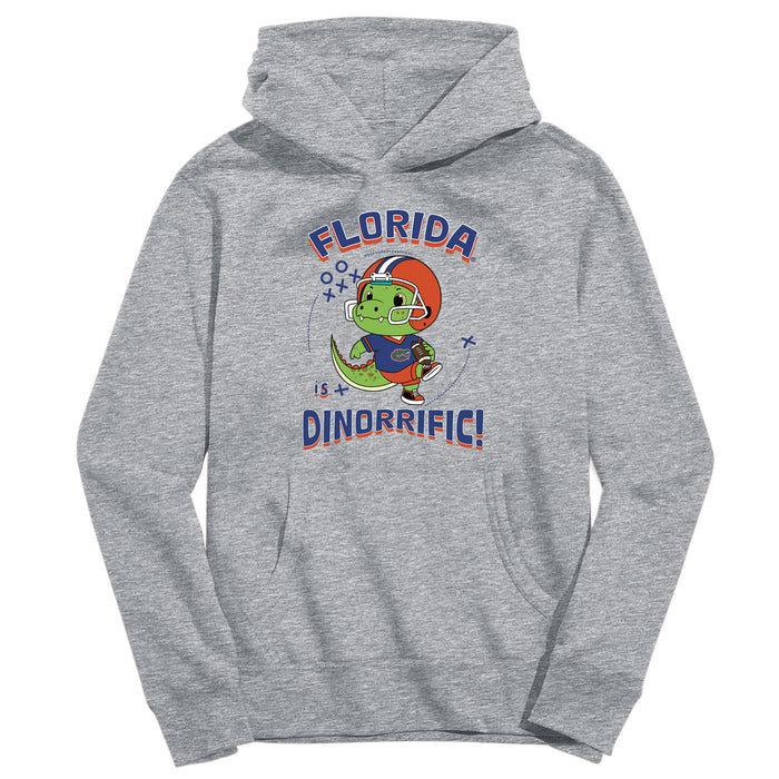 Florida Gators Dinorrific Heather Grey Cotton Youth Hoodie