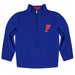 Florida Gators Vive La Fete Game Day Solid Blue Quarter Zip Pullover Sleeves