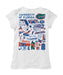 Florida Gators Hand Sketched Vive La Fete Impressions Artwork White Girls Cotton Short Sleeve Tee - Vive La Fête - Online Apparel Store