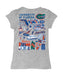 Florida Gators Hand Sketched Vive La Fete Impressions Artwork Grey Girls Cotton Short Sleeve Tee - Vive La Fête - Online Apparel Store