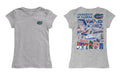 Florida Gators Hand Sketched Vive La Fete Impressions Artwork Grey Girls Cotton Short Sleeve Tee - Vive La Fête - Online Apparel Store
