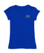 Florida Gators Hand Sketched Vive La Fete Impressions Artwork Blue Girls Cotton Short Sleeve Tee