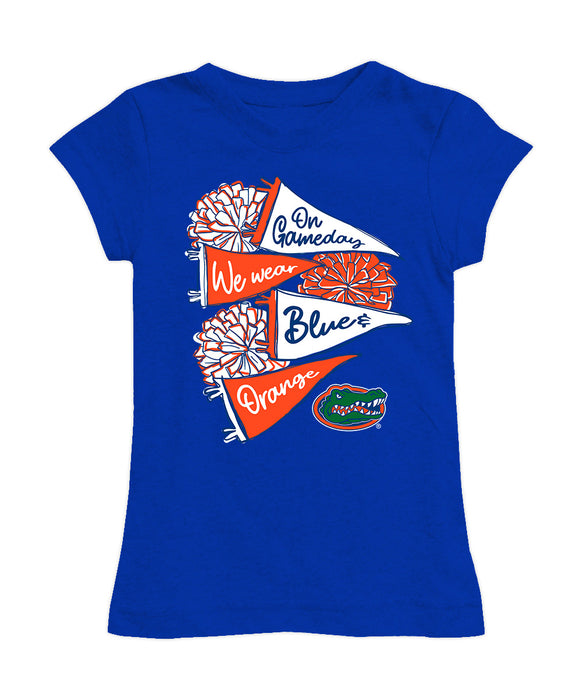 Florida Gators Girl´s Fitted Cotton T-shirt Royal