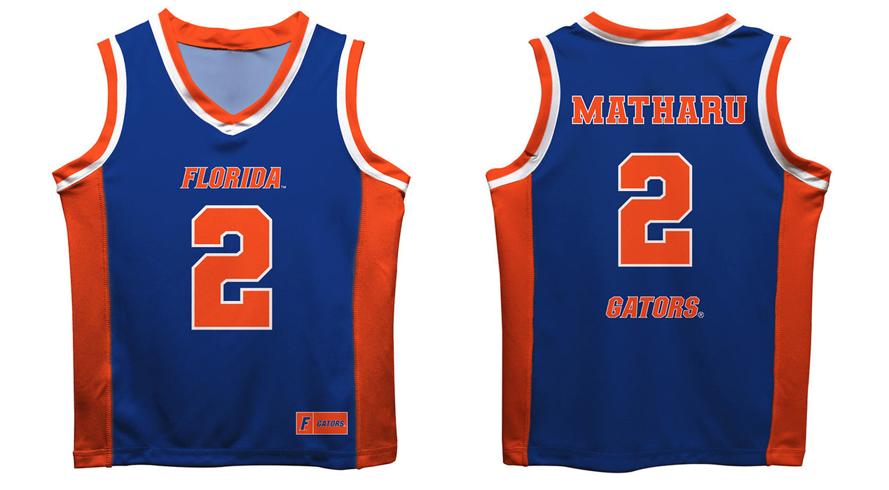 Florida Gators Vive La Fete Aliyah Matharu Game Day Blue Boys Basketball Jersey - Vive La Fête - Online Apparel Store