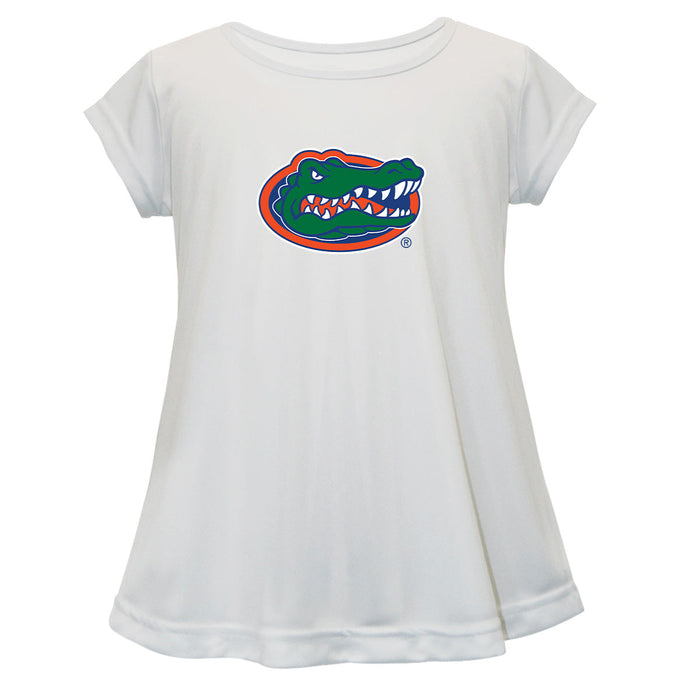 Florida Gators Short Sleeve Youth Cotton Top White
