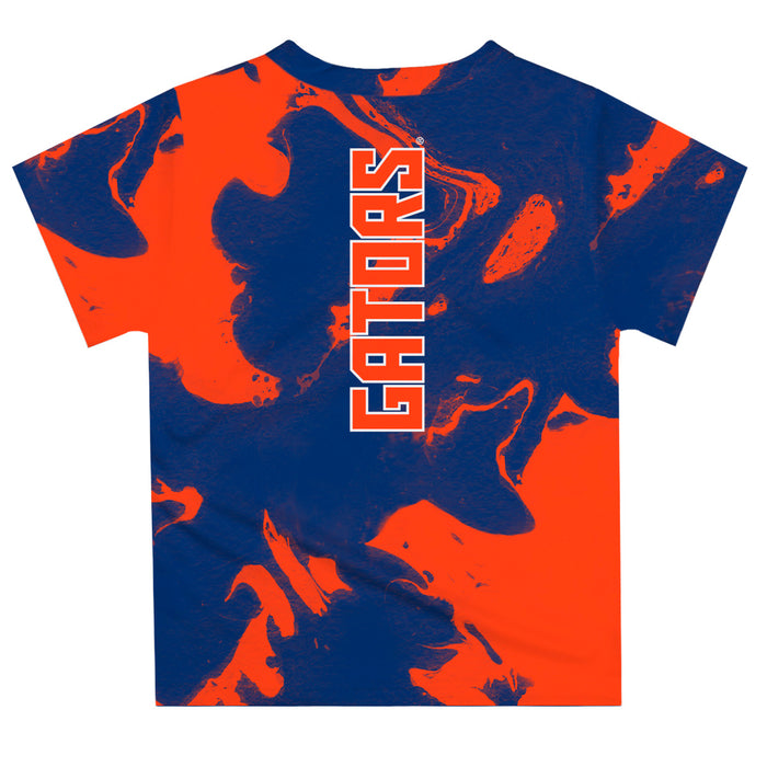 Florida Gators Vive La Fete Marble Boys Game Day Blue Short Sleeve Tee