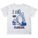 Florida Gators Vive La Fete Excavator Boys Game Day White Short Sleeve Tee