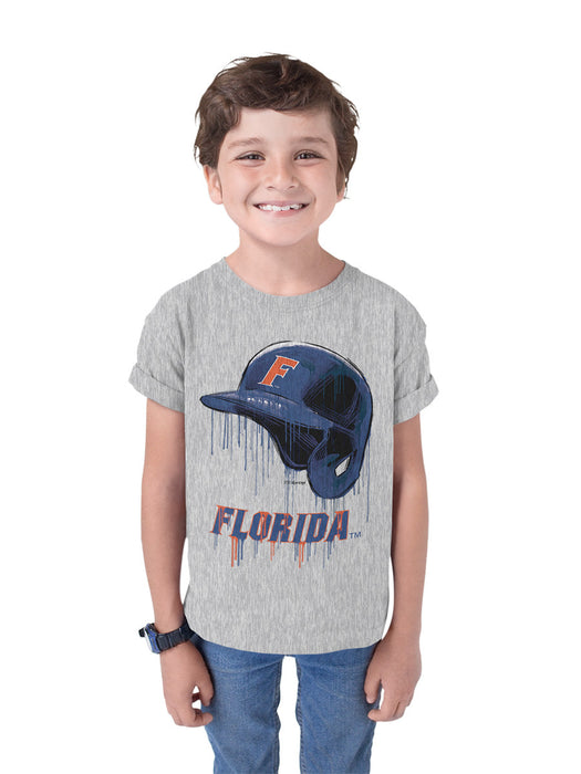 Florida Gators Original Dripping Baseball Helmet T-Shirt Cotton by Vive La Fete - Vive La Fête - Online Apparel Store