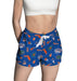 Florida Gators Repeat Print Hand Sketched Vive La Fete Impressions Artwork Womens Blue Lounge Shorts
