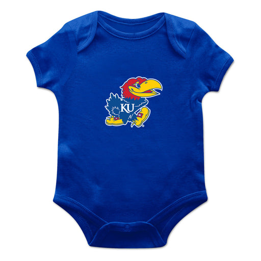 Kansas Jayhawks Cotton Short Sleeve Bodysuit Royal