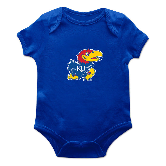 Kansas Jayhawks Cotton Short Sleeve Bodysuit Royal