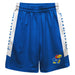 Kansas University Jayhawks Vive La Fete Game Day Royal Stripes Boys Solid White Athletic Mesh Short