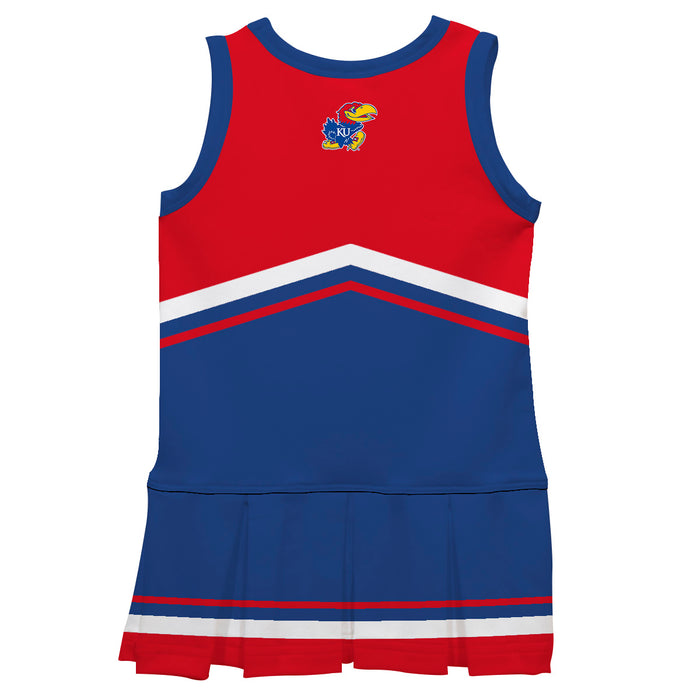 Kansas Jayhawks Vive La Fete Game Day Red and Royal Sleeveless Chearleader Dress - Vive La Fête - Online Apparel Store