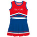 Kansas Jayhawks Vive La Fete Game Day Red and Royal Sleeveless Chearleader Set