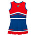 Kansas Jayhawks Vive La Fete Game Day Red and Royal Sleeveless Chearleader Set - Vive La Fête - Online Apparel Store