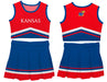 Kansas Jayhawks Vive La Fete Game Day Red and Royal Sleeveless Chearleader Set - Vive La Fête - Online Apparel Store