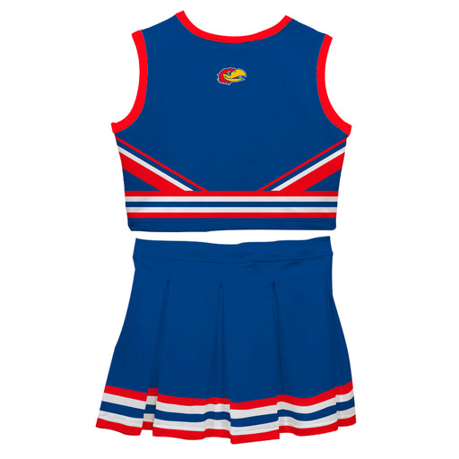 Kansas Jayhawks Vive La Fete Game Day Royal Sleeveless Chearleader Set - Vive La Fête - Online Apparel Store